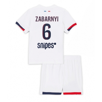 Billige Fotballdrakt Paris Saint-Germain Illia Zabarnyi #6 Replika Bortedraktsett Barn 2025-26 Kortermet (med bukser)